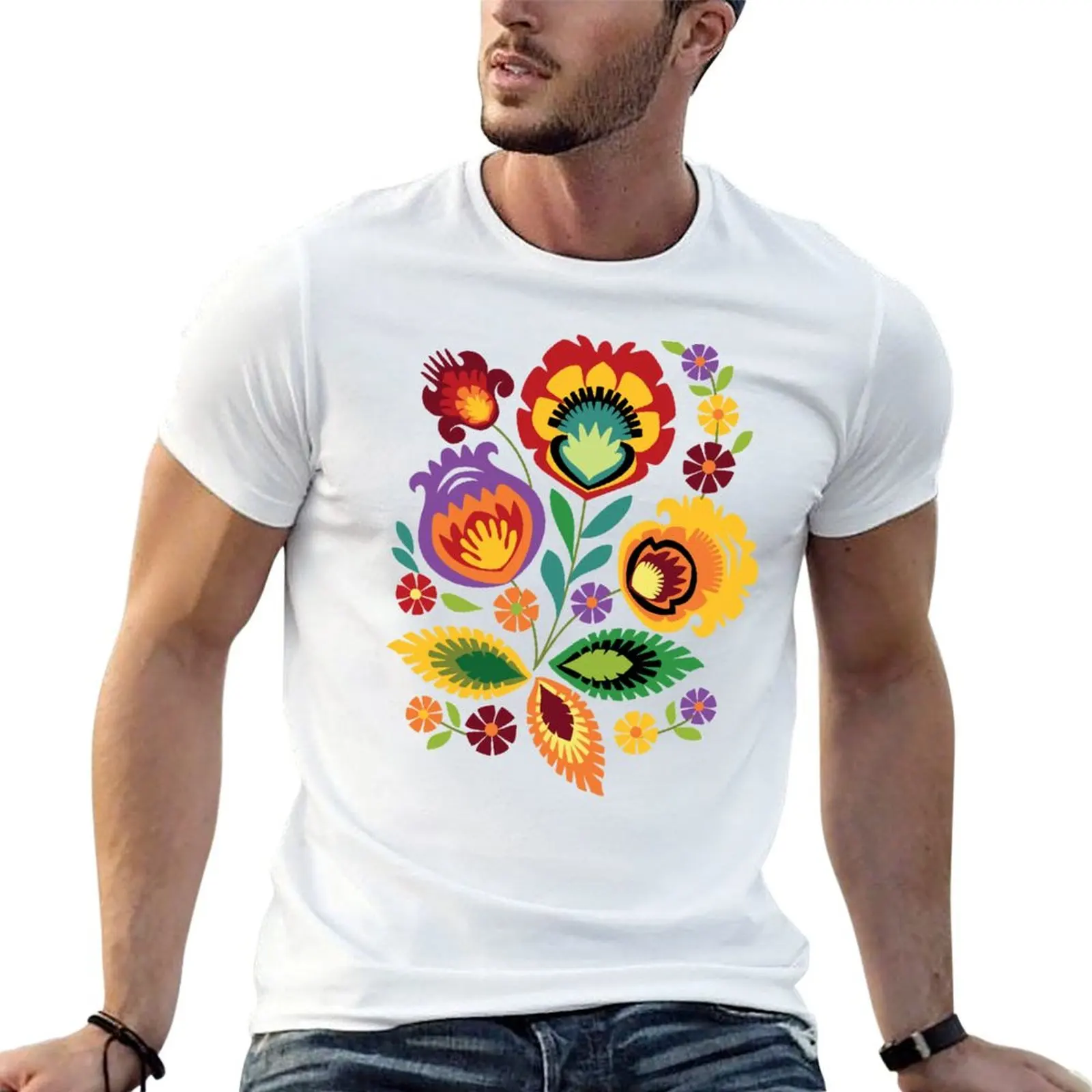 Polish Folk Flowers Red T-Shirt cotton tshirt 100% t shirts for man graphic funny man t shirts graphic T-shirt
Polish Folk Flowers Red T-Shirt cotton tshirt 100% t shirts for man graphic funny man t shirts graphic T-shirt