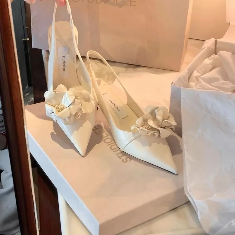 New Womens Shoes Exquisite Flower High Heeled Sandals for Woman Elegant French Style Casual Shoes Designer Shoes Sandalias Mujer
New Womens Shoes Exquisite Flower High Heeled Sandals for Woman Elegant French Style Casual Shoes Designer Shoes Sandalias Mujer