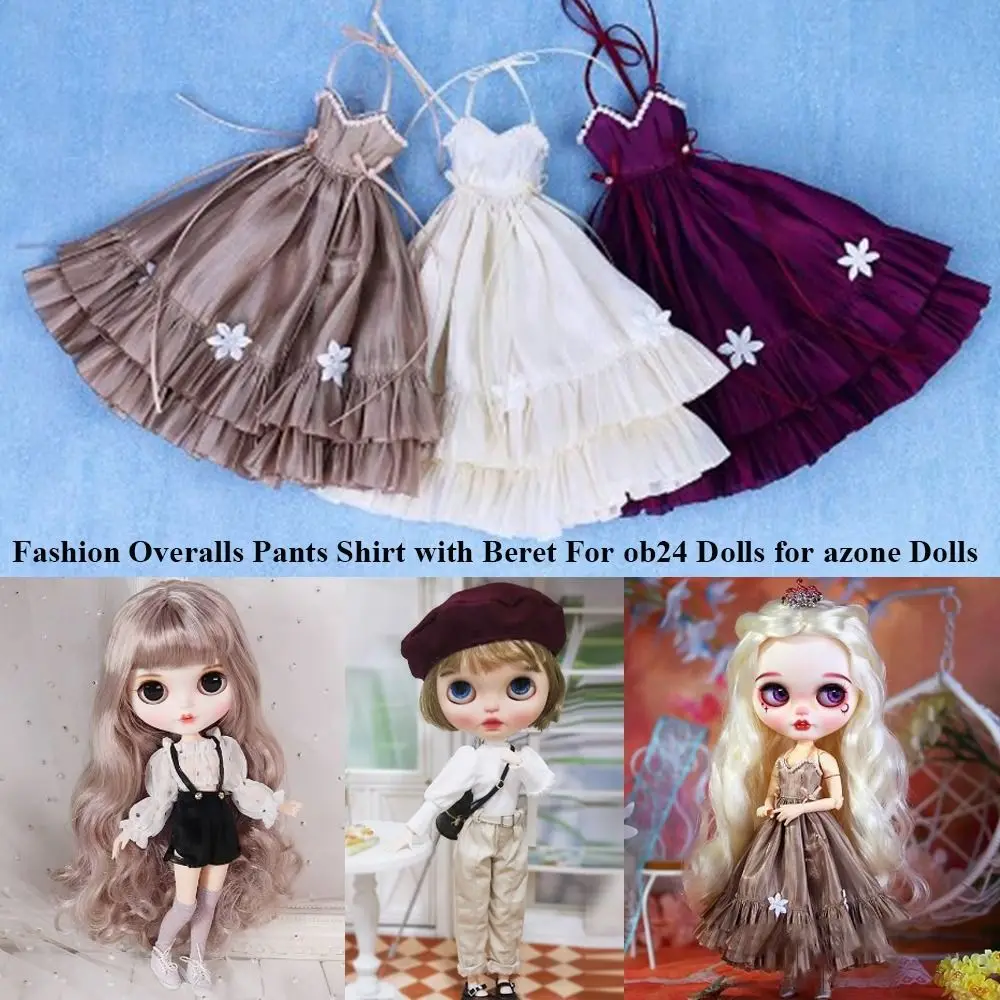 Fashion Doll Overalls Pants Mini Cute Shirt Beret Clothes DIY Accessories Princess Dresses Shorts for azone ob24 Dolls
Fashion Doll Overalls Pants Mini Cute Shirt Beret Clothes DIY Accessories Princess Dresses Shorts for azone ob24 Dolls