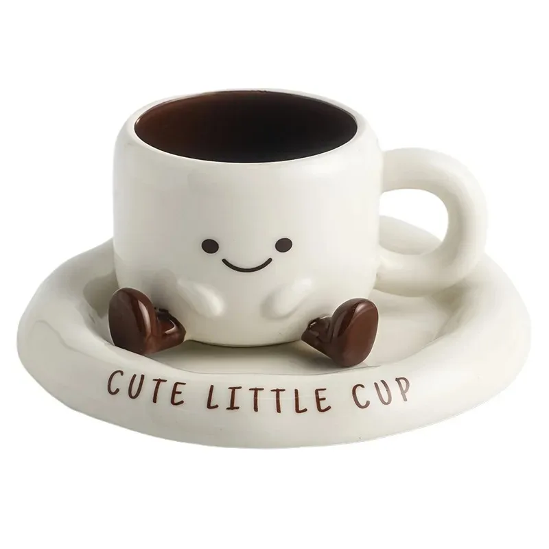 New Cartoon Simple Ceramic Coffee Cup and Saucer Set Gift Box Gift Gift Home Drinking Buffalo Milk Cup Wholesale
New Cartoon Simple Ceramic Coffee Cup and Saucer Set Gift Box Gift Gift Home Drinking Buffalo Milk Cup Wholesale