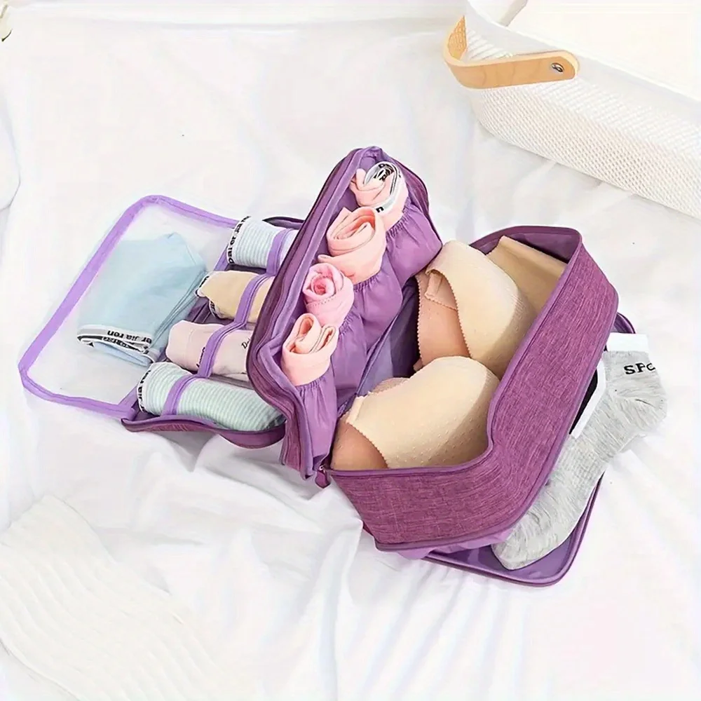 1pc Bra Bag Large Capacity Underwear Bag, Portable Organizer, Travel Accessories Travel Underwear Bag, Portable Toiletry Bag T
1pc Bra Bag Large Capacity Underwear Bag, Portable Organizer, Travel Accessories Travel Underwear Bag, Portable Toiletry Bag T