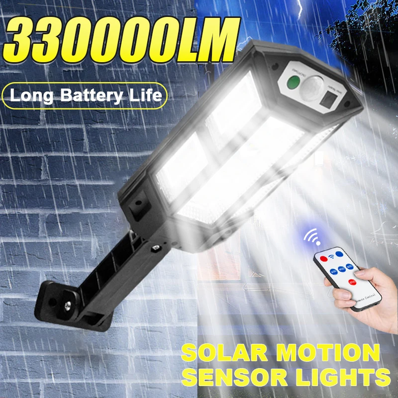 High Power Solar Lamp From Exterior Wide Range Lighting Super Bright Outdoor Solar Garden Lights Waterproof Sensor Motion Light
High Power Solar Lamp From Exterior Wide Range Lighting Super Bright Outdoor Solar Garden Lights Waterproof Sensor Motion Light