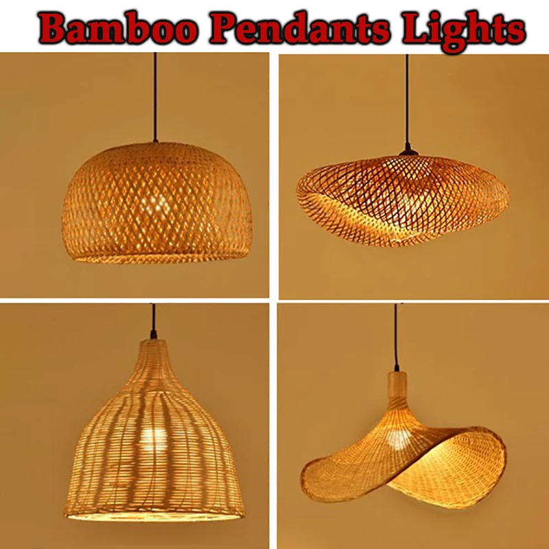 New Bamboo Pendant Lamp Ceiling Lights Rattan Wicker Lustre Hand Knit Braiding Suspended Home Dining Braided Indoor Decor
New Bamboo Pendant Lamp Ceiling Lights Rattan Wicker Lustre Hand Knit Braiding Suspended Home Dining Braided Indoor Decor