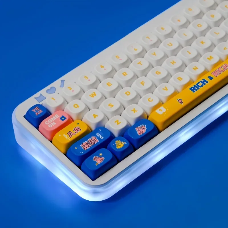 MOA Profile 126 Keycaps for Mechanical Keyboard PBT Dye-Sub Keycap Set Cherry MX Compatible Low-Profile Ergonomic Design
MOA Profile 126 Keycaps for Mechanical Keyboard PBT Dye-Sub Keycap Set Cherry MX Compatible Low-Profile Ergonomic Design
