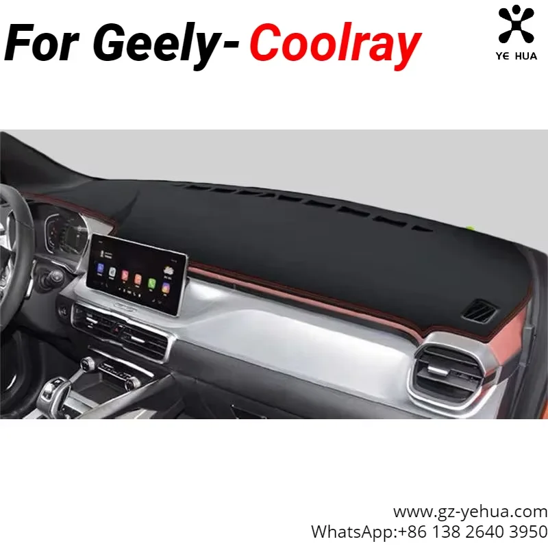 Для Geely New Coolray 2023, чехол для приборной панели автомобиля, коврик для приборной панели, солнцезащитный козырек, орнамент, силиконовый дизайн нижней части, автомобильные аксессуары
Для Geely New Coolray 2023, чехол для приборной панели автомобиля, коврик для приборной панели, солнцезащитный козырек, орнамент, силиконовый дизайн нижней части, автомобильные аксессуары