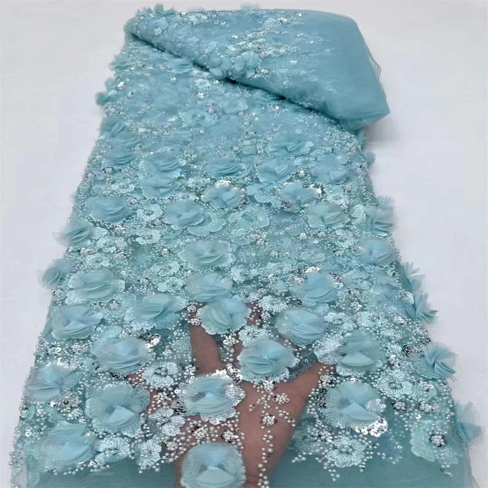 3D Flower African Sequins Lace Fabric 2024 Quality Embroidery French Beaded Mesh Fabric Nigerian For Women Wedding Party Dress
3D Flower African Sequins Lace Fabric 2024 Quality Embroidery French Beaded Mesh Fabric Nigerian For Women Wedding Party Dress