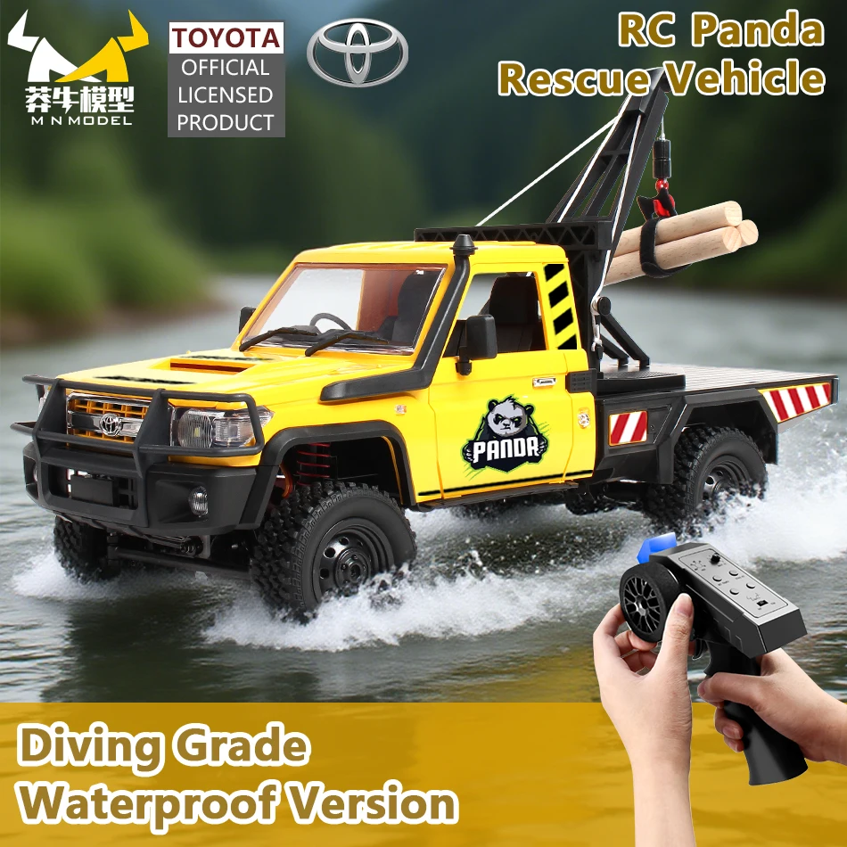 MN MODEL 1/12 RC Panda Wading Rescue Car All Terrain Diving Climbing Truck Engineering Vehicle Pickup Rock Crawler Toy for Adult
MN MODEL 1/12 RC Panda Wading Rescue Car All Terrain Diving Climbing Truck Engineering Vehicle Pickup Rock Crawler Toy for Adult