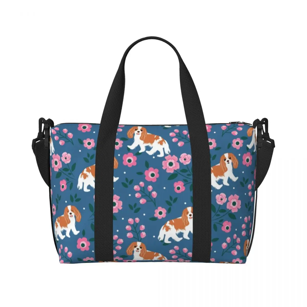 Изготовленная на заказ сумка-тоут кавалер-кинг-чарльз-спаниель, играющая в саду, женская большая вместительная сумка для домашних животных, пляжного спортзала, дорожная сумка на плечо 
Изготовленная на заказ сумка-тоут кавалер-кинг-чарльз-спаниель, играющая в саду, женская большая вместительная сумка для домашних животных, пляжного спортзала, дорожная сумка на плечо