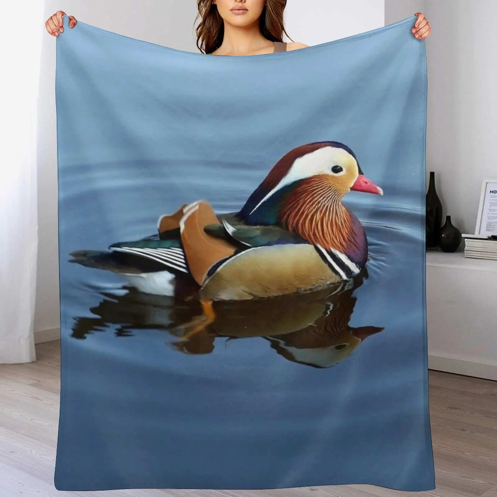Mandarin Duck Throw Blanket Wrinkle Resistant Lightweight Blanket
Mandarin Duck Throw Blanket Wrinkle Resistant Lightweight Blanket