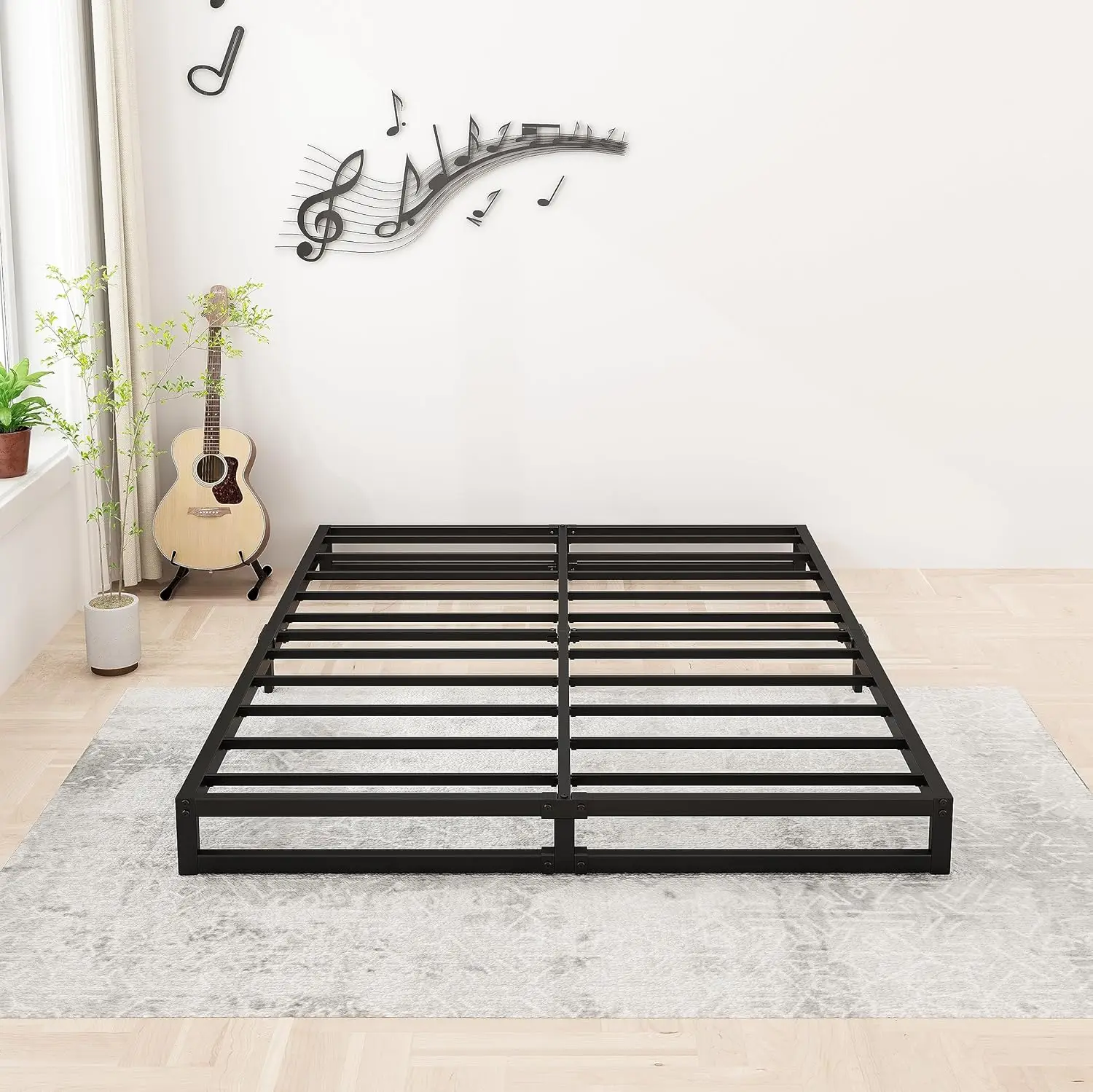 6 Inch King Bed Frames No Box Spring Needed Heavy Duty Metal Cal King Platform for Mattress Foundation,, Customized
6 Inch King Bed Frames No Box Spring Needed Heavy Duty Metal Cal King Platform for Mattress Foundation,, Customized