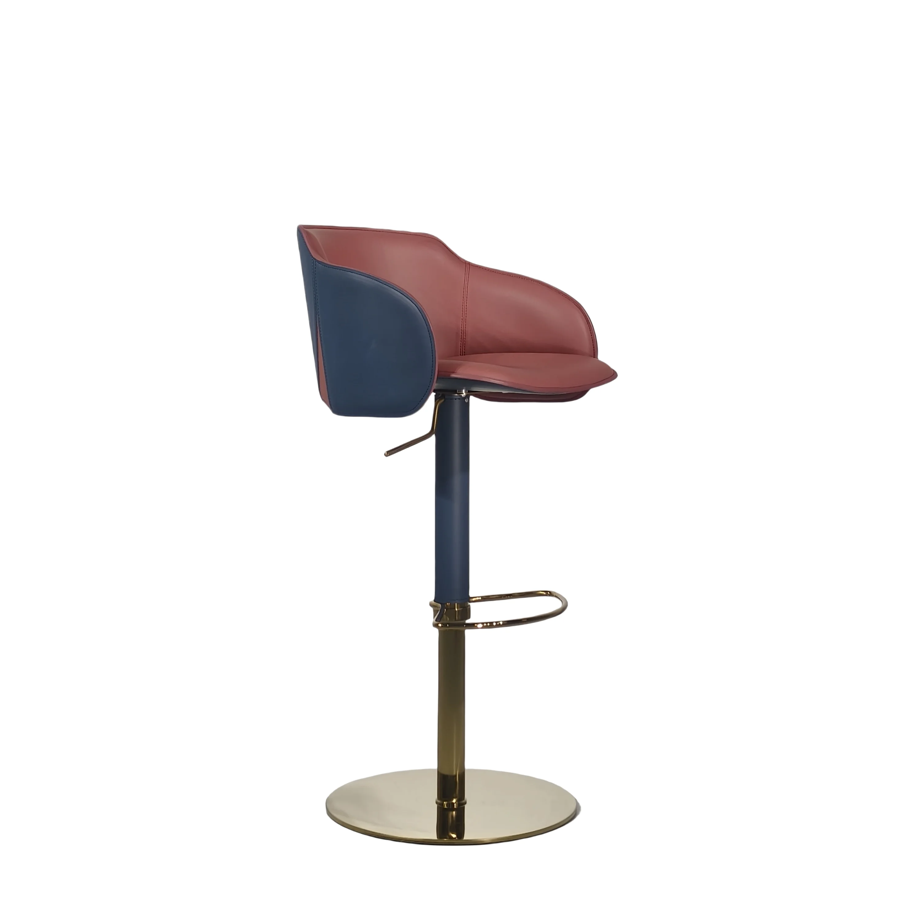 #Luxury Genuine Leather Adjustable Bar Stool Modern Minimalist Swivel Counter Chair for High-End Homes Villas
#Luxury Genuine Leather Adjustable Bar Stool Modern Minimalist Swivel Counter Chair for High-End Homes Villas