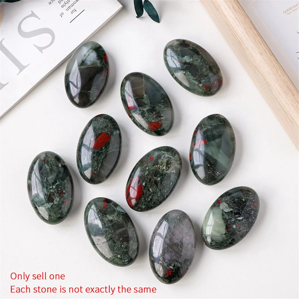 ABIYY-Natural Red Blood Stone African Hot Compress Stone Healing Crystal Energy Fingertip Toy Home Craft Decoration Gifts
ABIYY-Natural Red Blood Stone African Hot Compress Stone Healing Crystal Energy Fingertip Toy Home Craft Decoration Gifts
