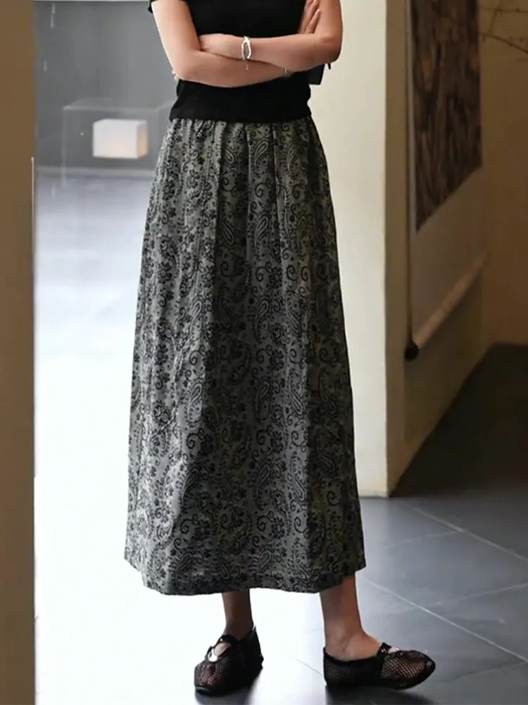 ay Юбка с высокой талией и цветочным принтом, женская модная осенняя новинка, утягивающая свободная юбка трапециевидной формы, корейская повседневная одежда
ay Юбка с высокой талией и цветочным принтом, женская модная осенняя новинка, утягивающая свободная юбка трапециевидной формы, корейская повседневная одежда