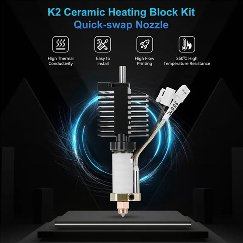 Top-для Creality K2 Plus, сменный комплект Hotend, нагревательный блок, горячий конец для запасной части 3D-принтера
Top-для Creality K2 Plus, сменный комплект Hotend, нагревательный блок, горячий конец для запасной части 3D-принтера