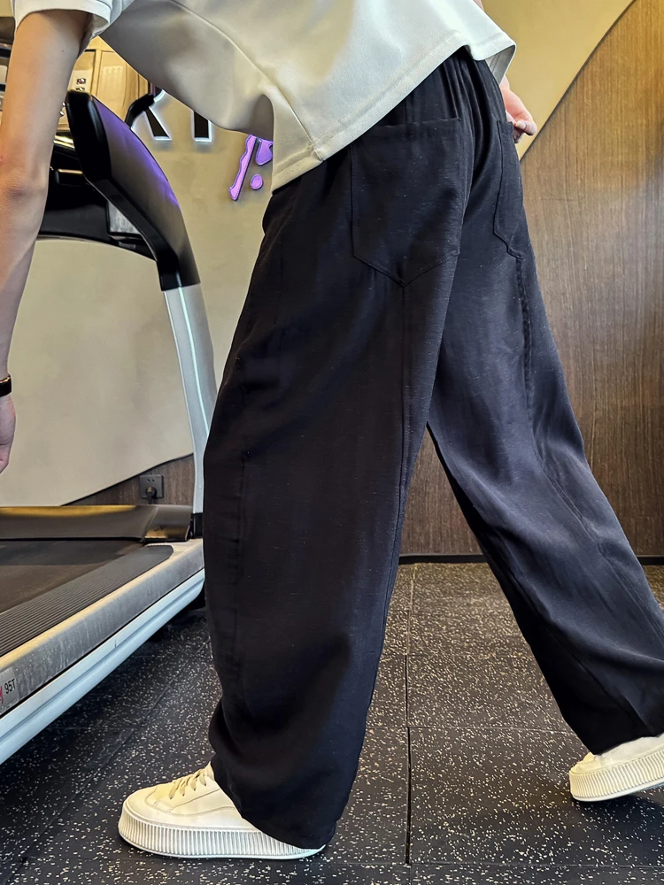 Summer Cotton Linen Men's Casual Loose Straight Leg Pants Sli Bla Trousers Breathable Comfortable Faionable Youthwear
Summer Cotton Linen Men's Casual Loose Straight Leg Pants Sli Bla Trousers Breathable Comfortable Faionable Youthwear