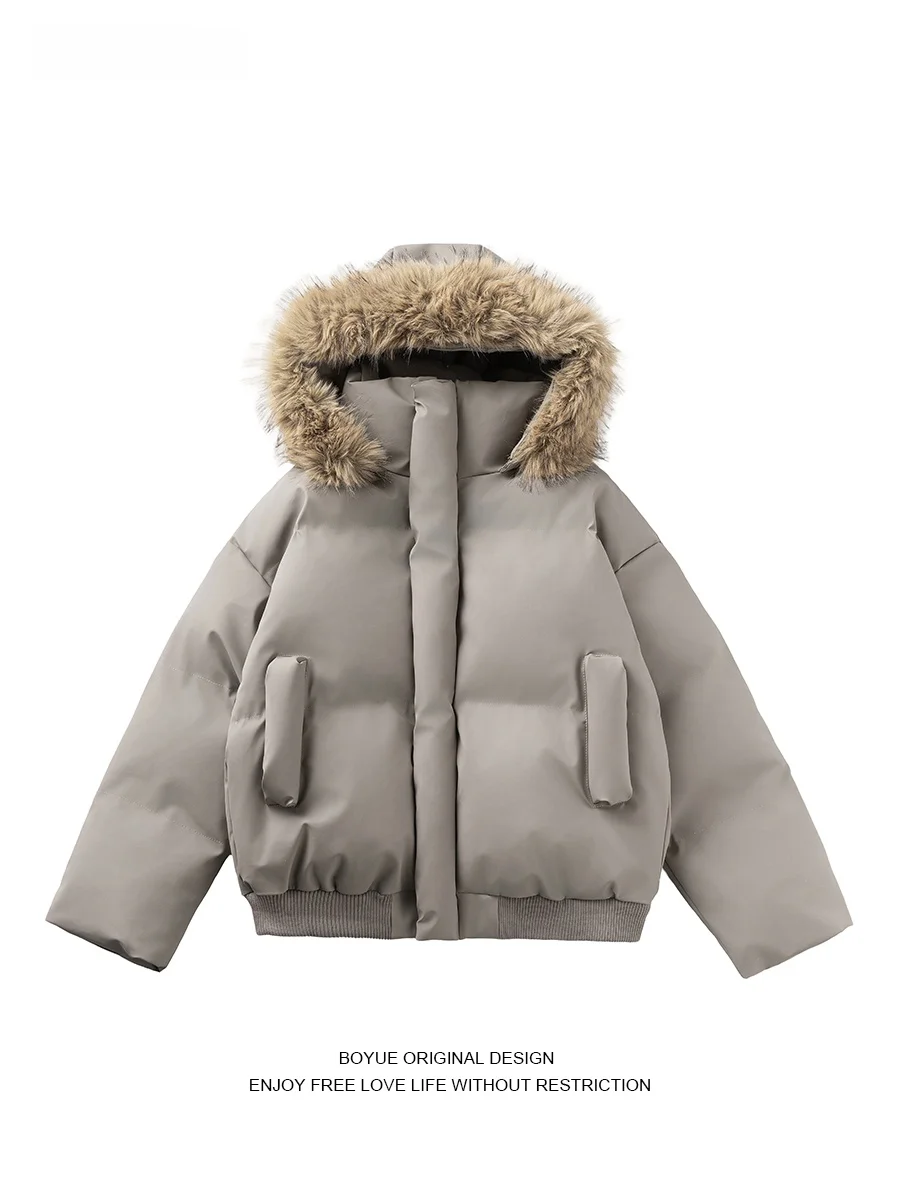 Унисекс теплая куртка Boyue из искусственной кожи с меховым воротником и капюшоном, однотонная, для мужчин и женщин
Унисекс теплая куртка Boyue из искусственной кожи с меховым воротником и капюшоном, однотонная, для мужчин и женщин