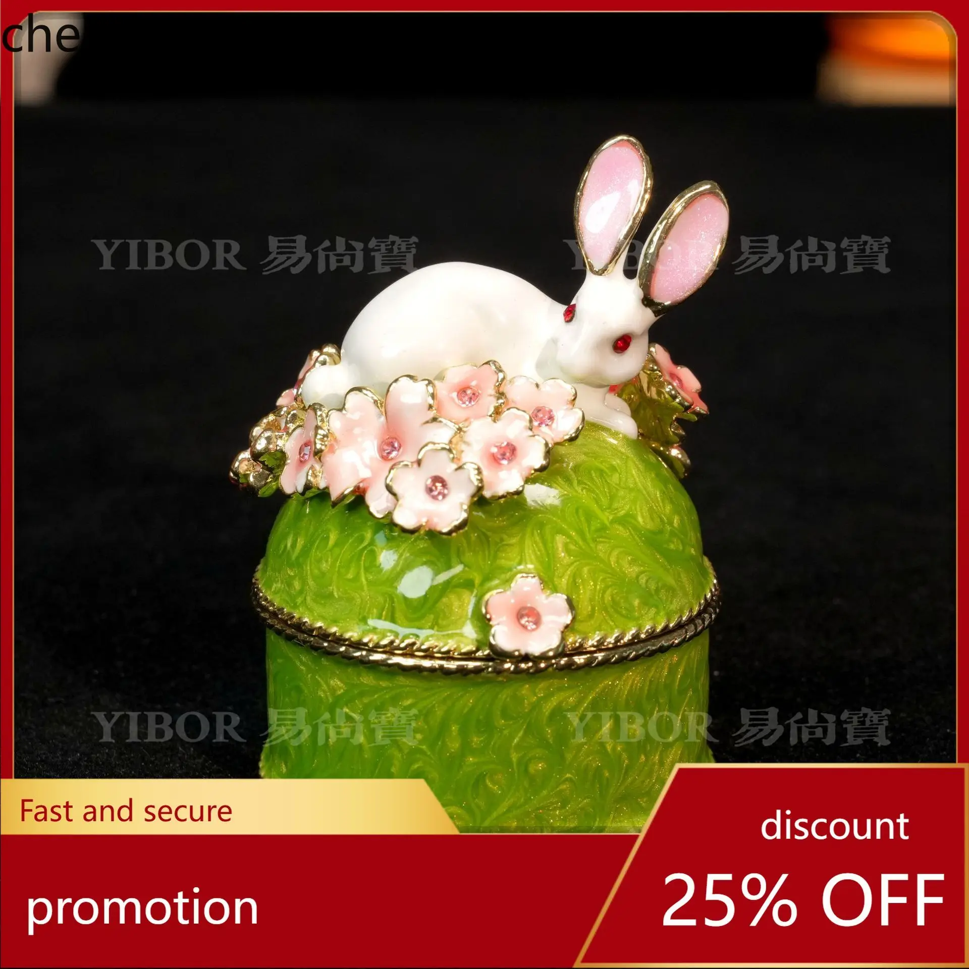 H1 Little Rabbit Enamel Jewelry Box Creative Animal Cute Magnetic Flip Jewelry Box Desktop Decoration Cultural and Creative Gift
H1 Little Rabbit Enamel Jewelry Box Creative Animal Cute Magnetic Flip Jewelry Box Desktop Decoration Cultural and Creative Gift