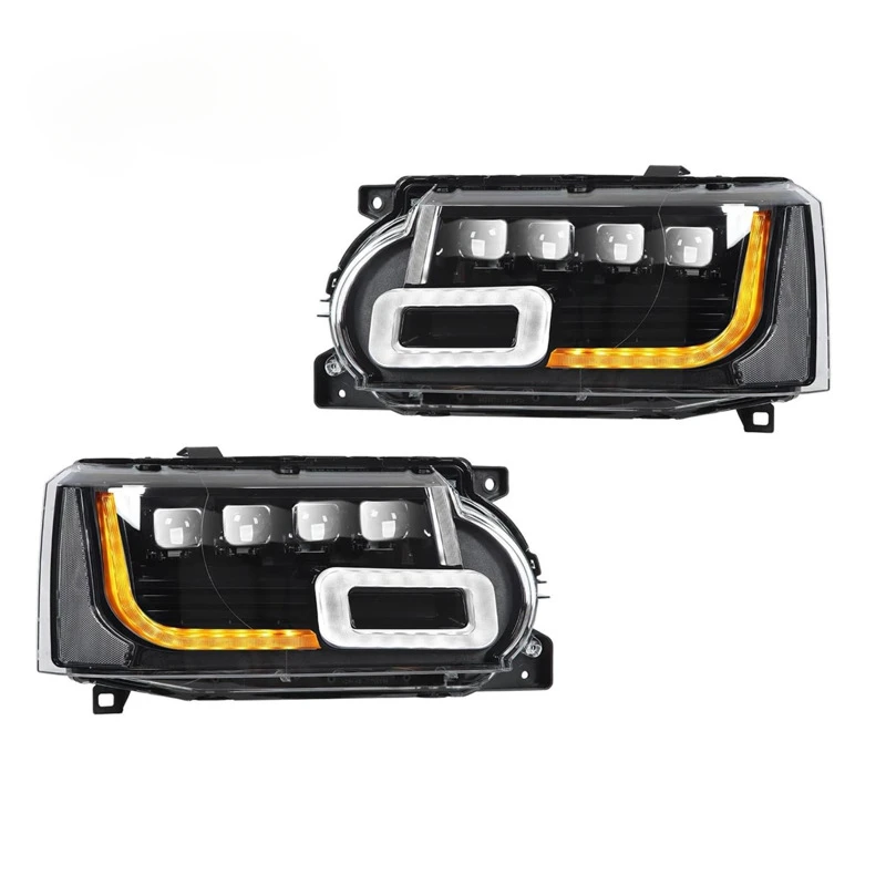 Applicable 2010-2013 Range Rover Executive/Sports Headlight Modified with New Four Lenses LED Daytime Running Light
Applicable 2010-2013 Range Rover Executive/Sports Headlight Modified with New Four Lenses LED Daytime Running Light