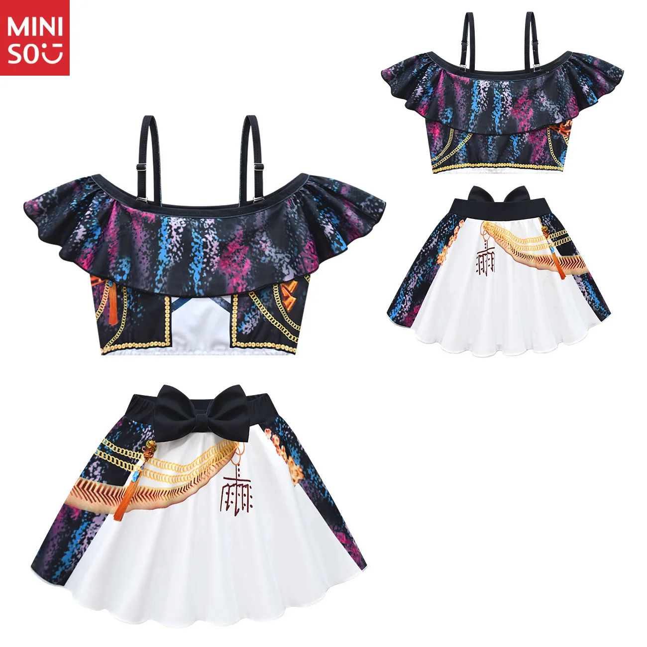 K-POP Kids' High Stretch Comfy 2-Piece Swimsuit - New Witch Hunters Cosplay Spaghetti Strap for Girls
K-POP Kids' High Stretch Comfy 2-Piece Swimsuit - New Witch Hunters Cosplay Spaghetti Strap for Girls