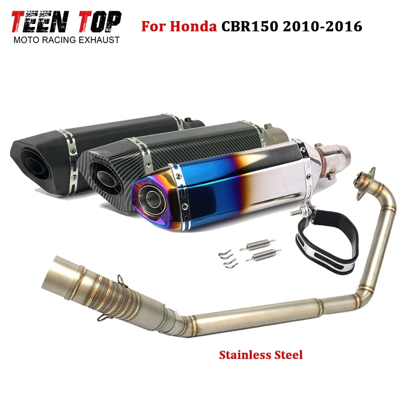 51mm Motorbike Exhaust Pipe For Honda CBR150 Exhaust System 370mm Exhaust Muffler 10-16 Escape Moto Front Pipe Connect Tailpipe
51mm Motorbike Exhaust Pipe For Honda CBR150 Exhaust System 370mm Exhaust Muffler 10-16 Escape Moto Front Pipe Connect Tailpipe