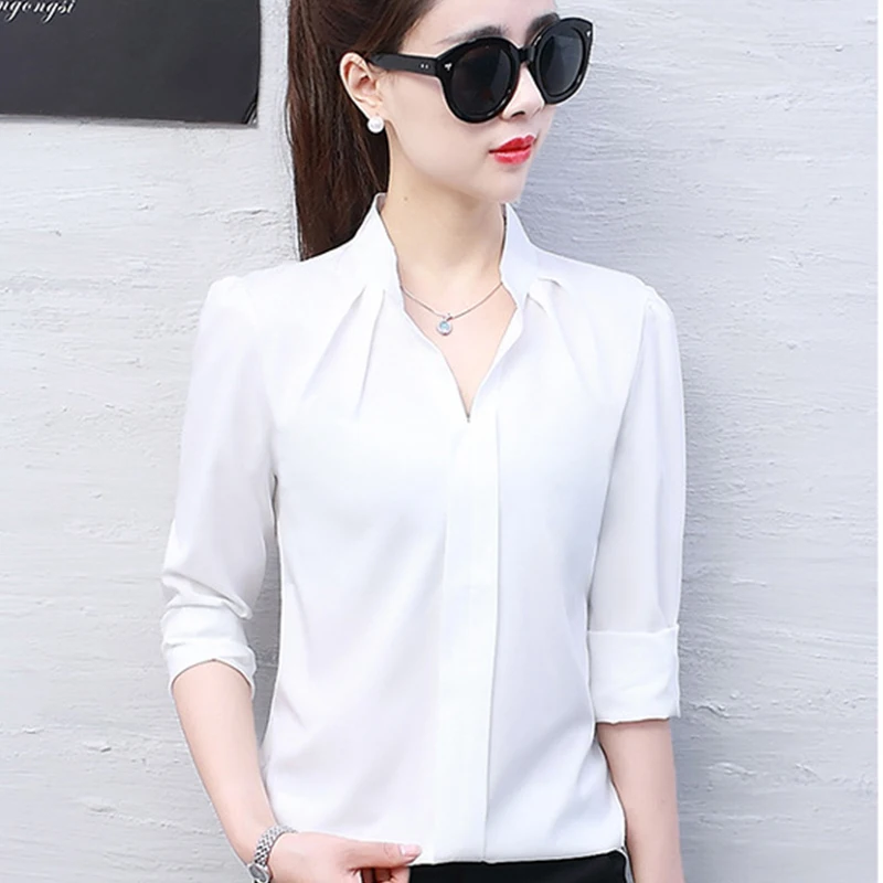 Simple Versatile Solid Shirts for Women Elegant Temperament Long Sleeve Blouses 2025 Spring Summer Casual Loose V-Neck Tops New
Simple Versatile Solid Shirts for Women Elegant Temperament Long Sleeve Blouses 2025 Spring Summer Casual Loose V-Neck Tops New