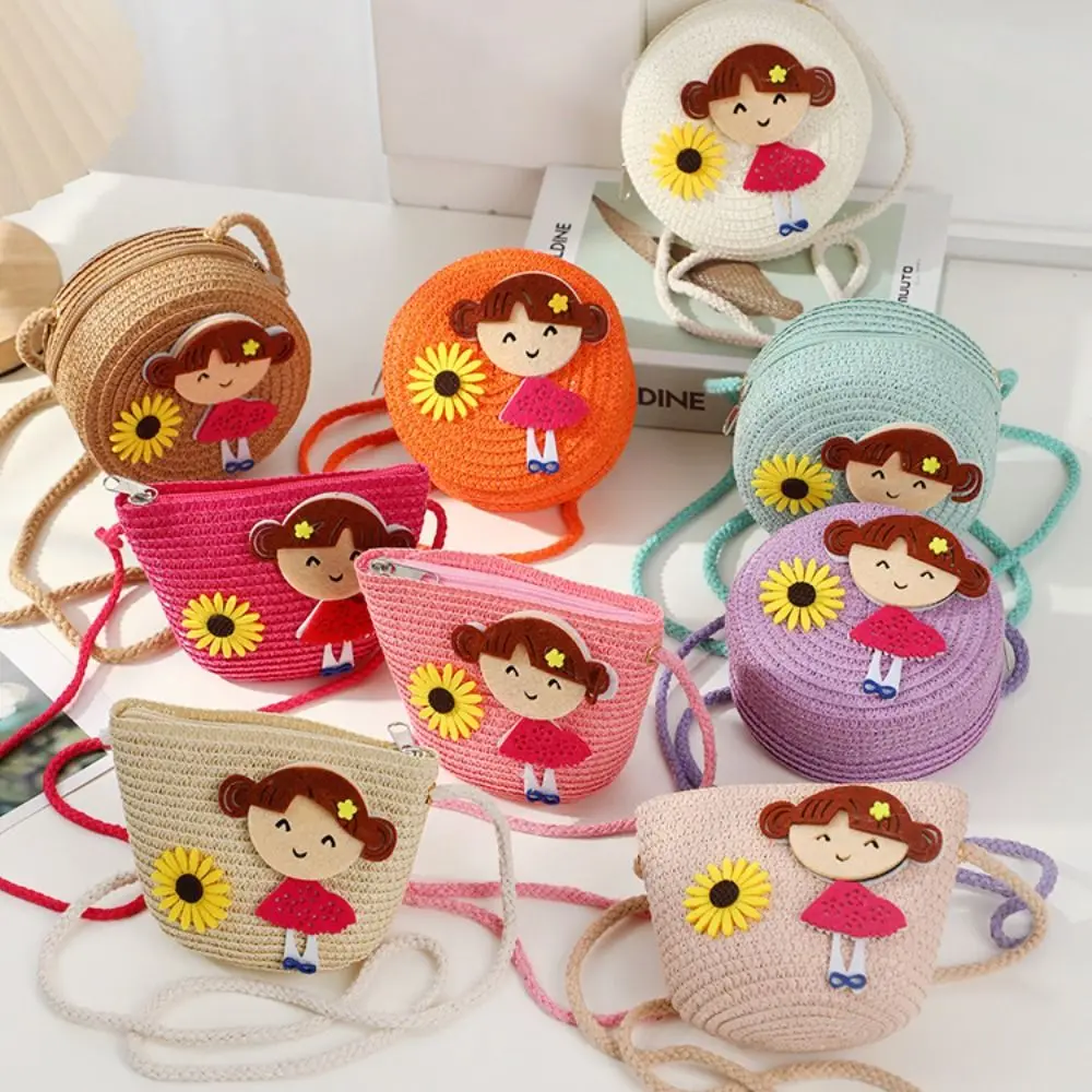 New Fashion Durable Straw Crossbody Bag Flower Small Coin Purse Handbag Girls for Holiday
New Fashion Durable Straw Crossbody Bag Flower Small Coin Purse Handbag Girls for Holiday