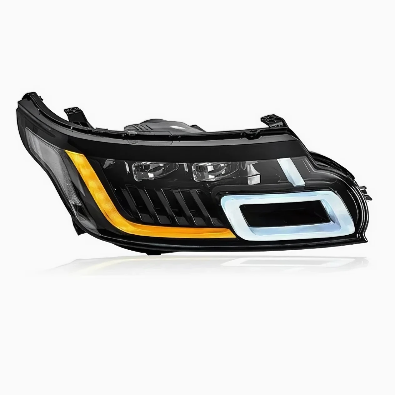 Для Land Rover Range Rover Sport L494 2014-2017 светодиодная фара в сборе, обновленная пара матричных линз Plug and Play, левая и правая DRL
Для Land Rover Range Rover Sport L494 2014-2017 светодиодная фара в сборе, обновленная пара матричных линз Plug and Play, левая и правая DRL