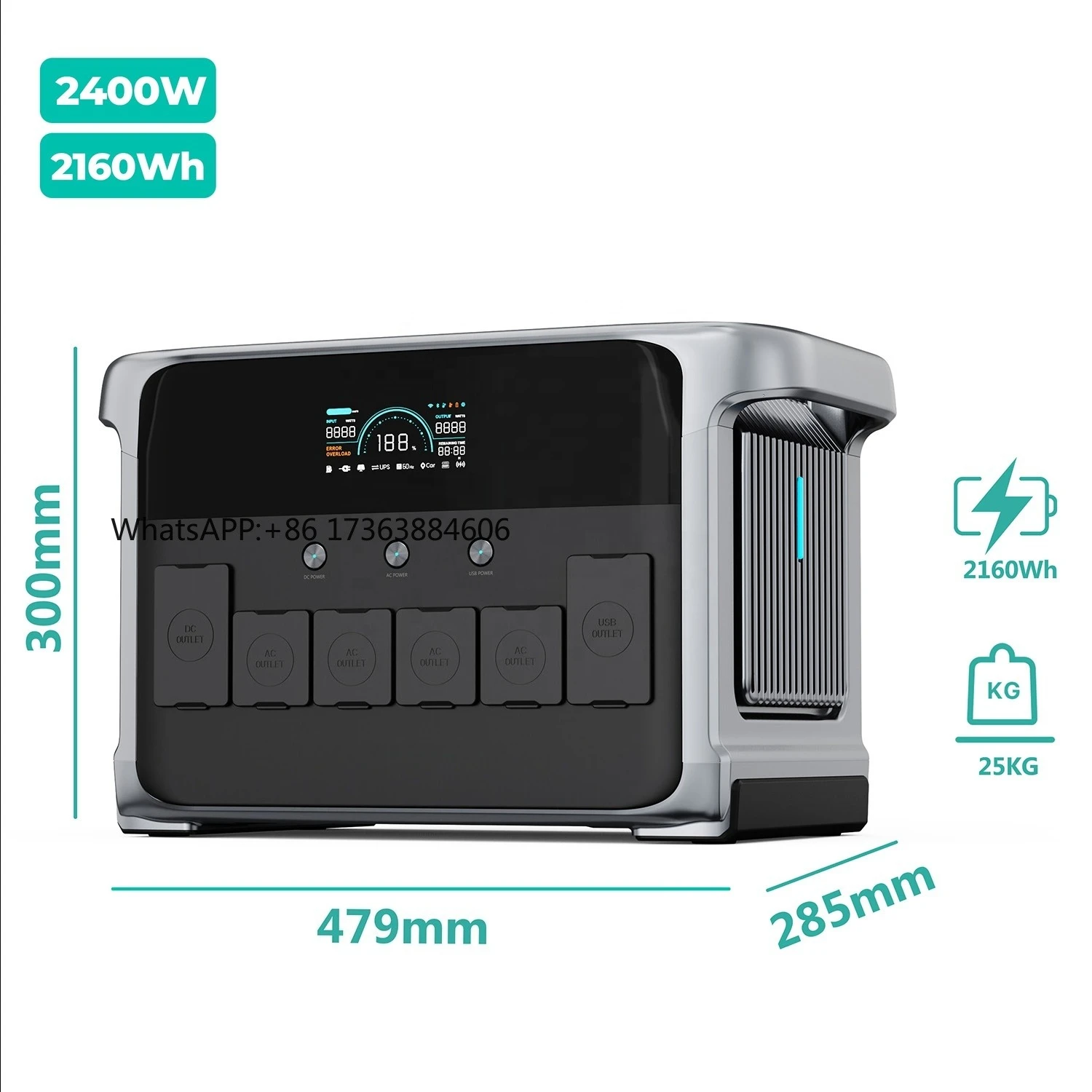 2026 Hot sellingSorein 2400w Portable Rechargeable Power Station 2kw Battery Portable Power Station Outdoor Generator
2026 Hot sellingSorein 2400w Portable Rechargeable Power Station 2kw Battery Portable Power Station Outdoor Generator