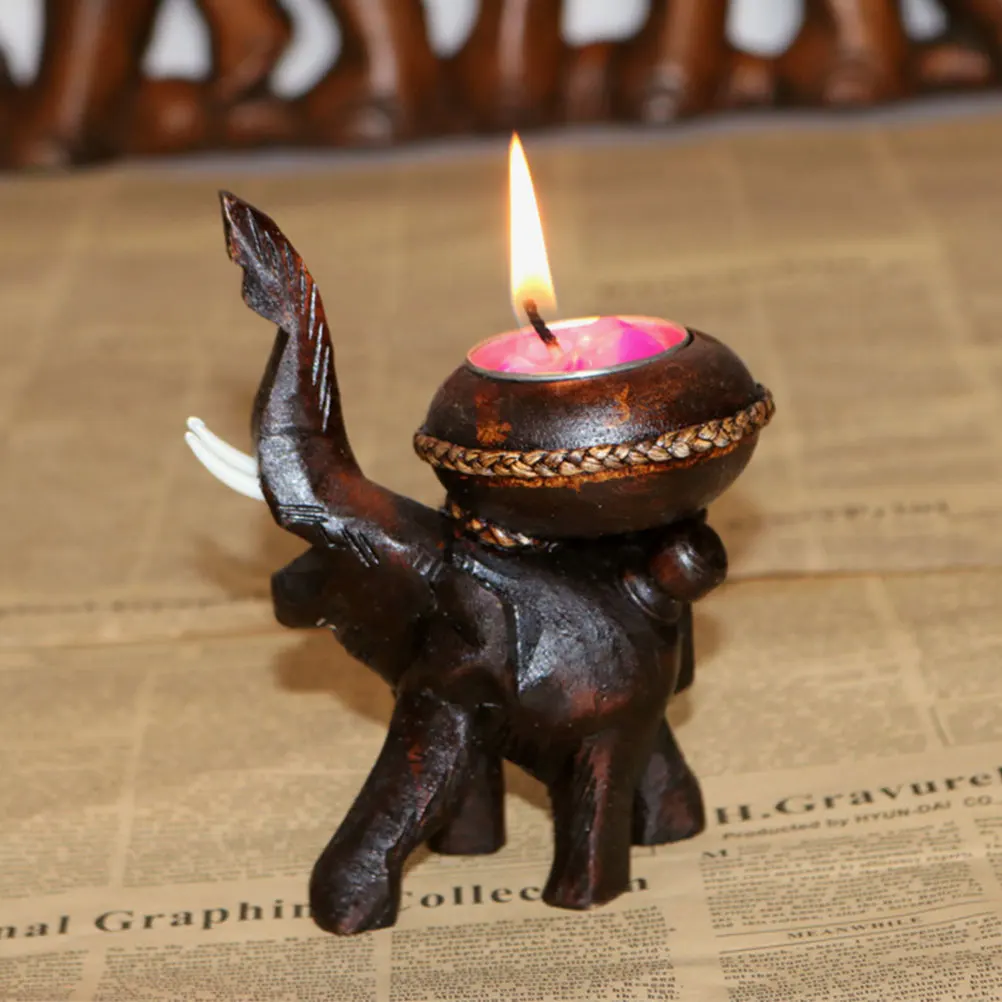 1pc Aromatherapy Holder Elephant Wooden Stand Decorative Tea Light Stand For Wedding Home Party Reusable Indoor
1pc Aromatherapy Holder Elephant Wooden Stand Decorative Tea Light Stand For Wedding Home Party Reusable Indoor