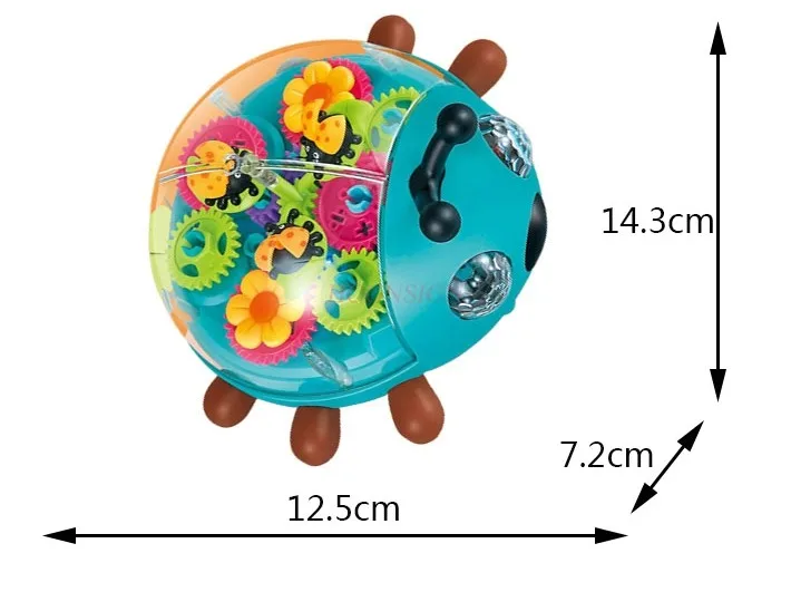 Universal transparent gear Beetle electric children's puzzle simulation model, light, sound, birthday toy gift
Universal transparent gear Beetle electric children's puzzle simulation model, light, sound, birthday toy gift