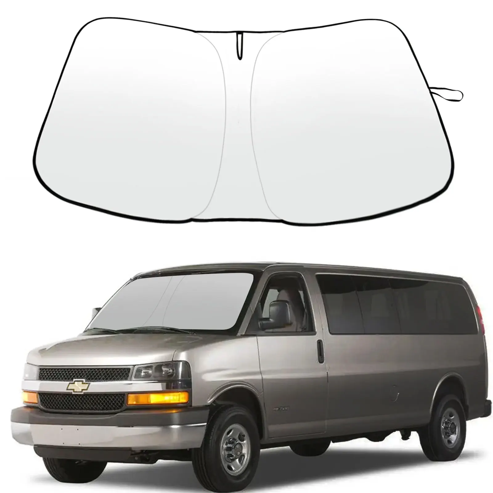 Солнцезащитный козырек на лобовое стекло на заказ для Chevrolet Express Cargo Van 1996-2025 гг., солнцезащитный козырек для Chevy Express, солнцезащитный козырек
Солнцезащитный козырек на лобовое стекло на заказ для Chevrolet Express Cargo Van 1996-2025 гг., солнцезащитный козырек для Chevy Express, солнцезащитный козырек