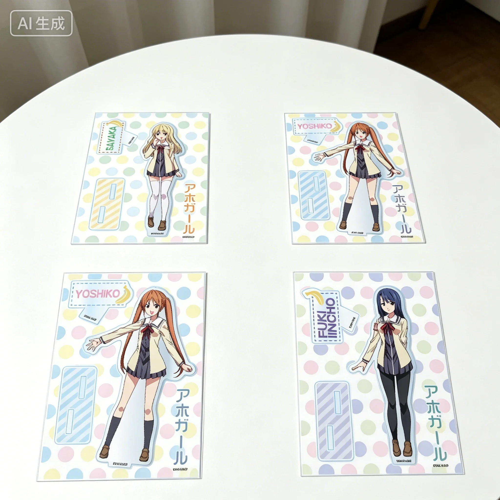 Anime Aho-Girl Yoshiko Hanabatake Human-shaped Acrylic Stand Model Plate Keychains Desktop Ornament Festivals Gifts
Anime Aho-Girl Yoshiko Hanabatake Human-shaped Acrylic Stand Model Plate Keychains Desktop Ornament Festivals Gifts