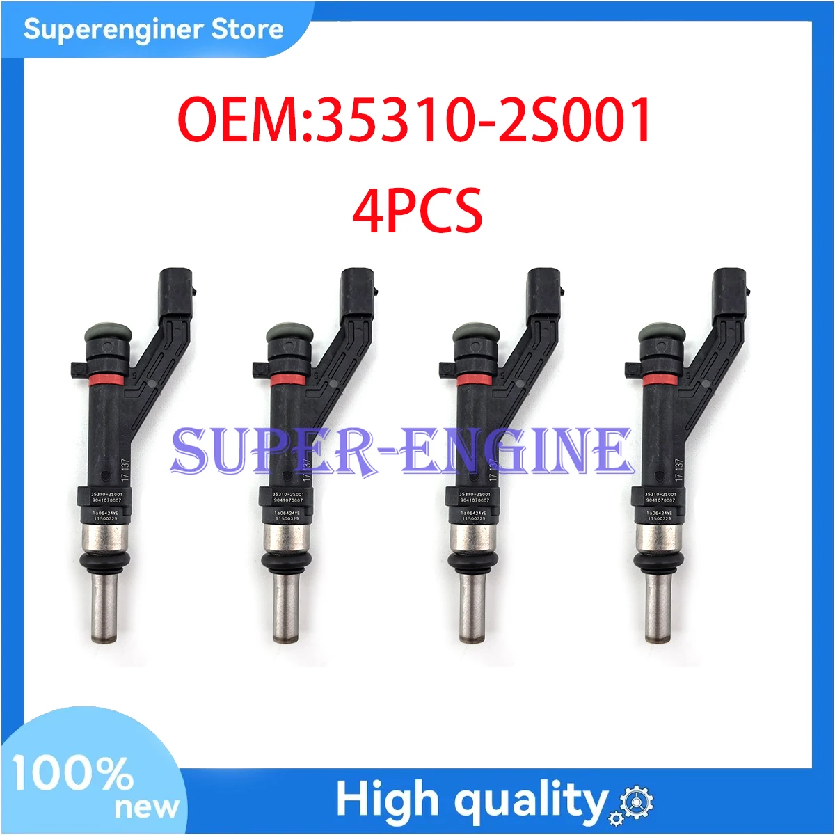 35310-2S001 High quality Fuel Injector 353102S001 For Hyundai Kia Sportage Sonata Sorento 20-23 Genesis
35310-2S001 High quality Fuel Injector 353102S001 For Hyundai Kia Sportage Sonata Sorento 20-23 Genesis