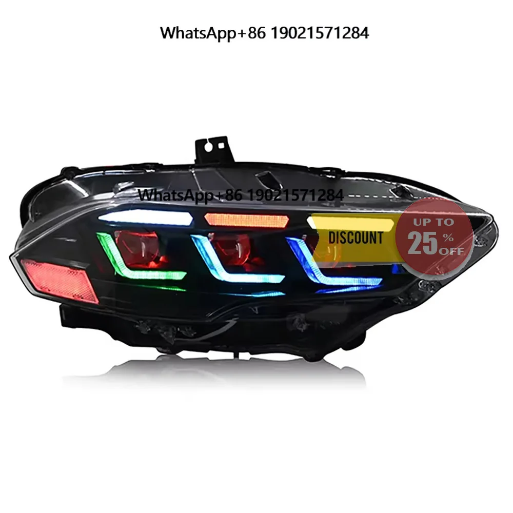 New Design LED RGB Headlamp for Ford Mustang 2015-2017 2018 - 2022 Car Accessories Front Lights Front Lamp 12v
New Design LED RGB Headlamp for Ford Mustang 2015-2017 2018 - 2022 Car Accessories Front Lights Front Lamp 12v