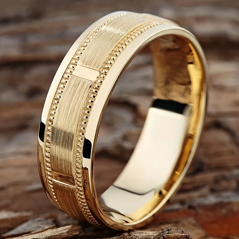 Fashionable New Creative Gold Color Stainless Steel Ring Hip Hop Rock Punk Personalized Men's Festival Party Accessories Gift
Fashionable New Creative Gold Color Stainless Steel Ring Hip Hop Rock Punk Personalized Men's Festival Party Accessories Gift
