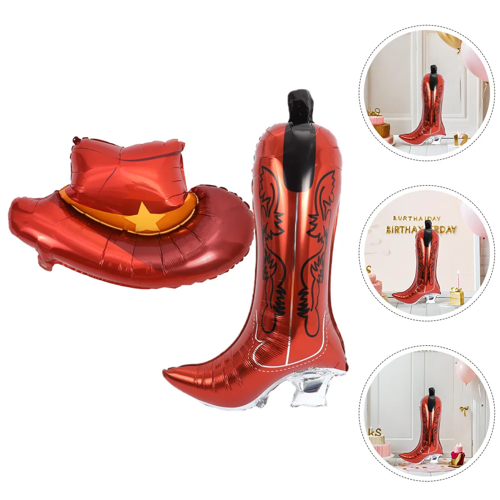6Pcs Cowboy Hat Boot Western Foil Balloons Party Decorations Cowboy Birthday Bachelorette Celebration Supplies
6Pcs Cowboy Hat Boot Western Foil Balloons Party Decorations Cowboy Birthday Bachelorette Celebration Supplies