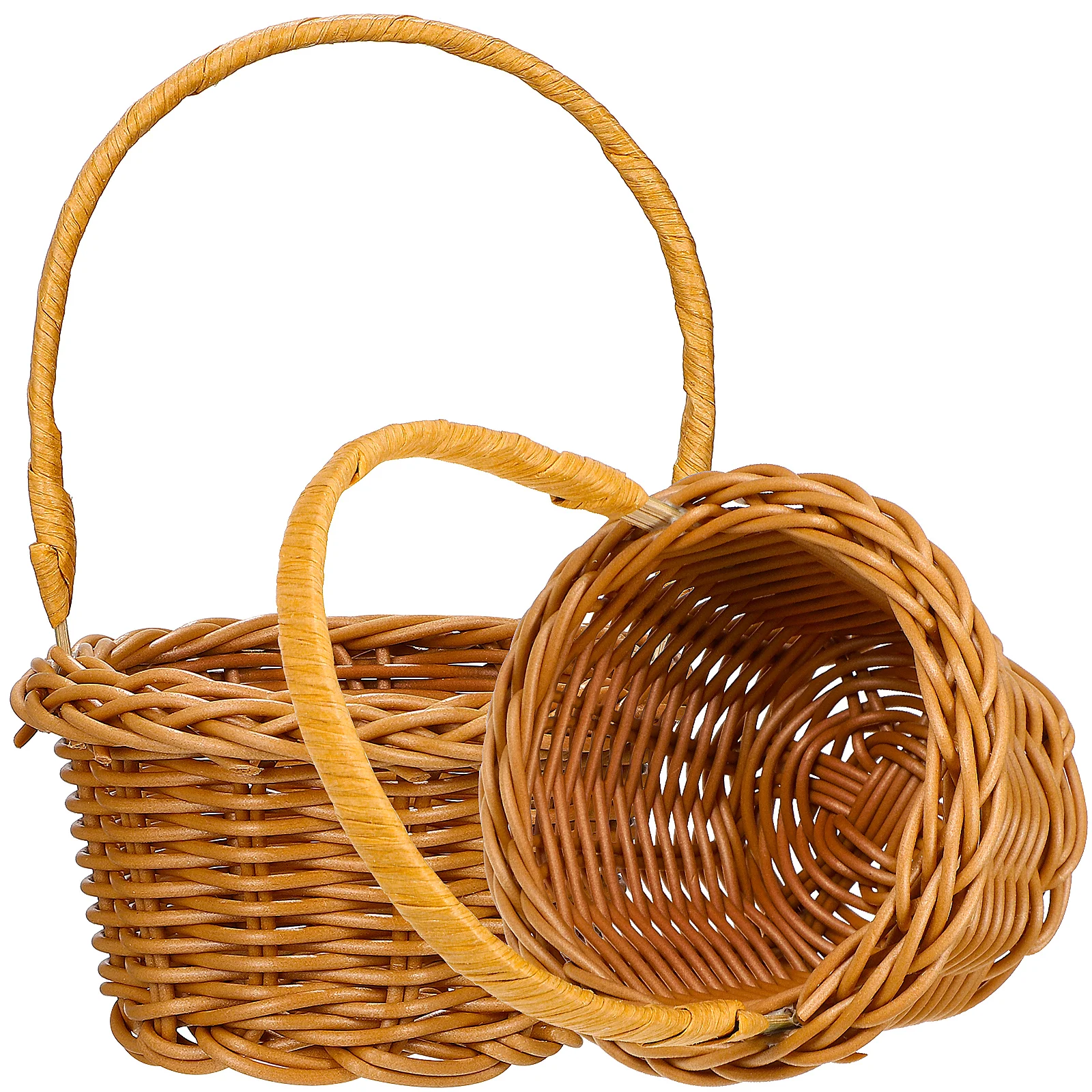 2 Pcs Woven Baskets Imitation Rattan Woven Basket For Storage Portable Storage Handle Design Home Decor Picnic Tea Party
2 Pcs Woven Baskets Imitation Rattan Woven Basket For Storage Portable Storage Handle Design Home Decor Picnic Tea Party