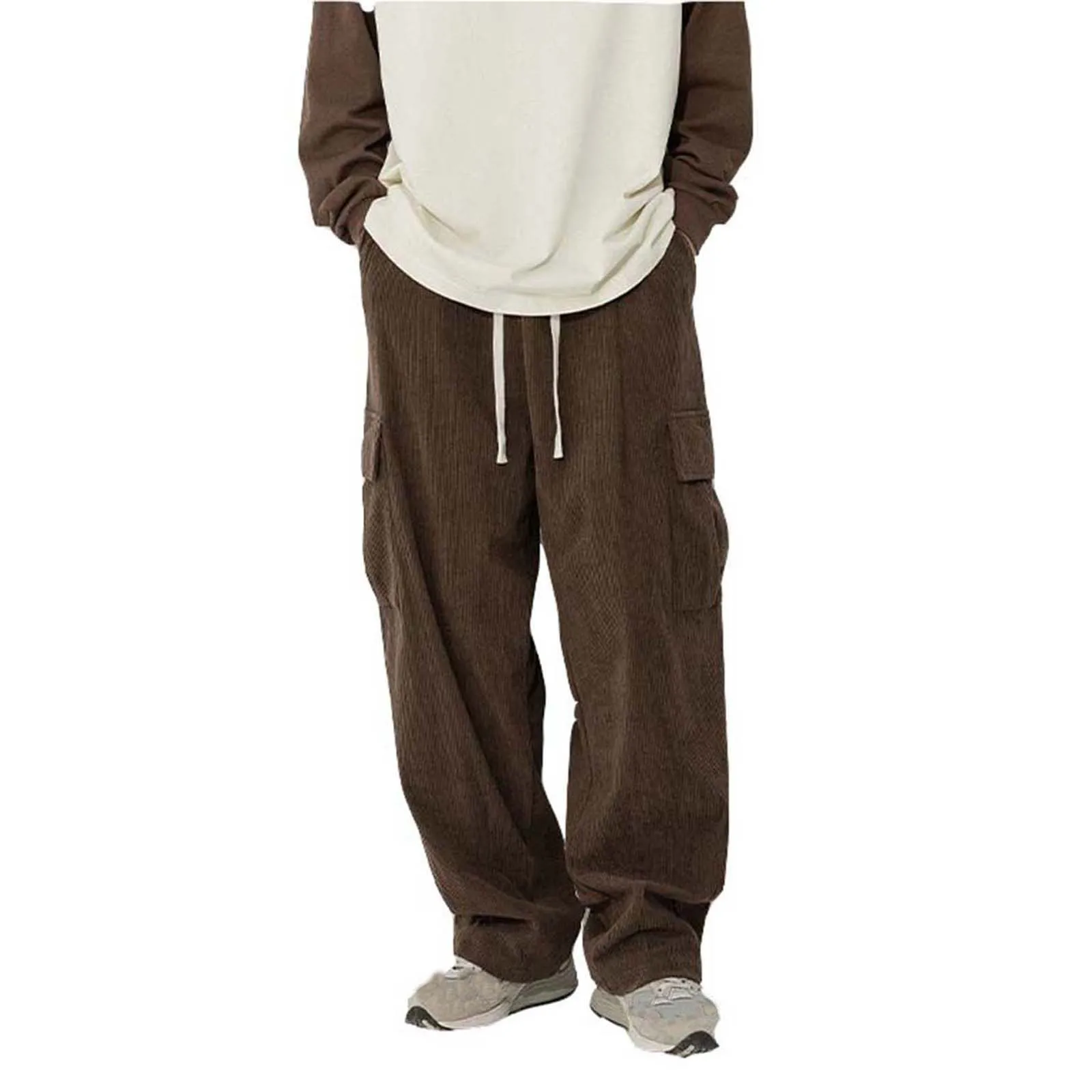 Men Corduroy Pants Elastic Waist Drawstring Pant Vintage Loose Cargo Pocket Long Trousers Foam Jogger Sports Trousers Sweatpants
Men Corduroy Pants Elastic Waist Drawstring Pant Vintage Loose Cargo Pocket Long Trousers Foam Jogger Sports Trousers Sweatpants