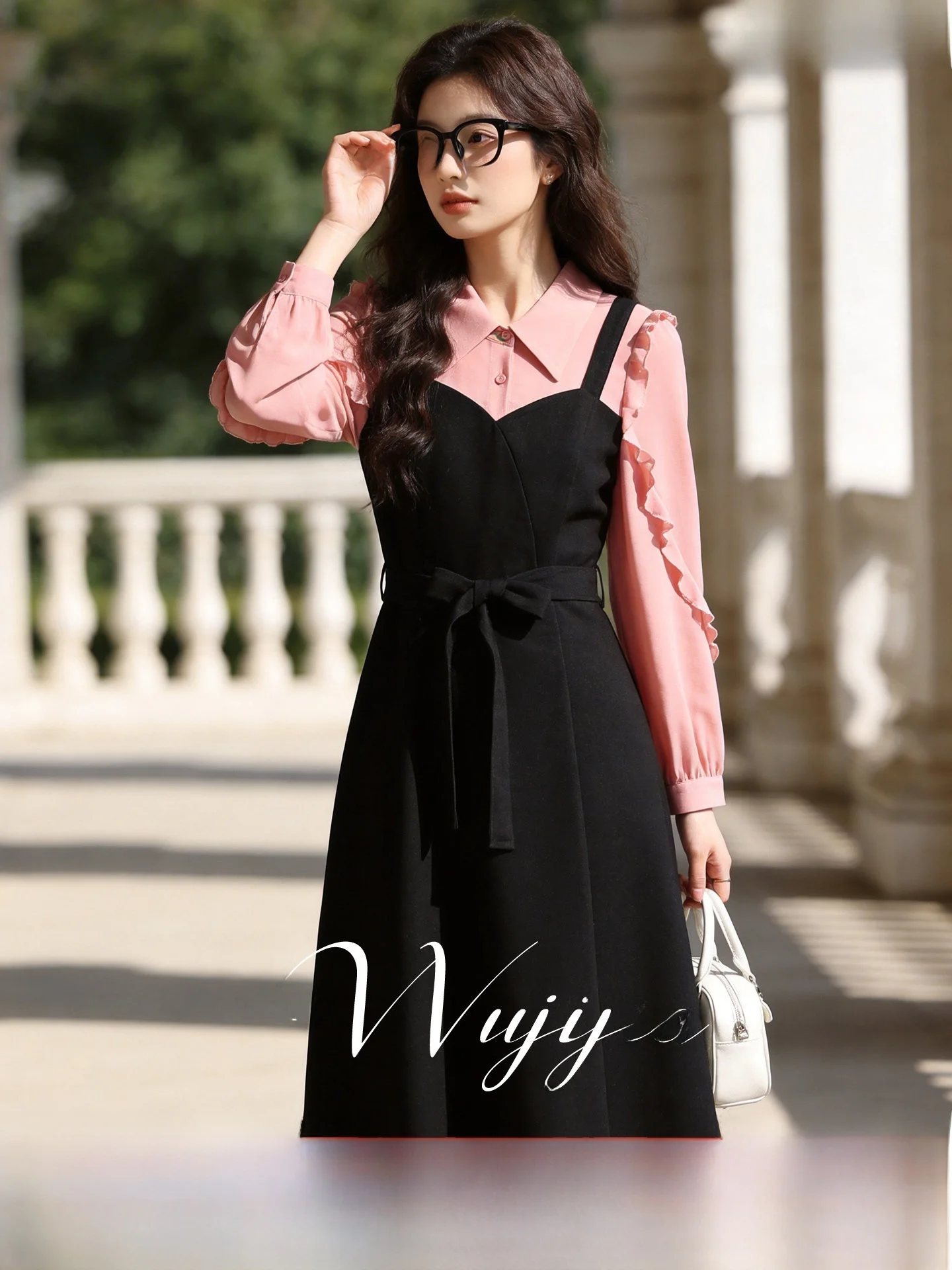 Black Dress High Waist A-Line Skirt Knot Polyester Fiber Summer Women's Fashion Casual Mid-Length Dress
Black Dress High Waist A-Line Skirt Knot Polyester Fiber Summer Women's Fashion Casual Mid-Length Dress