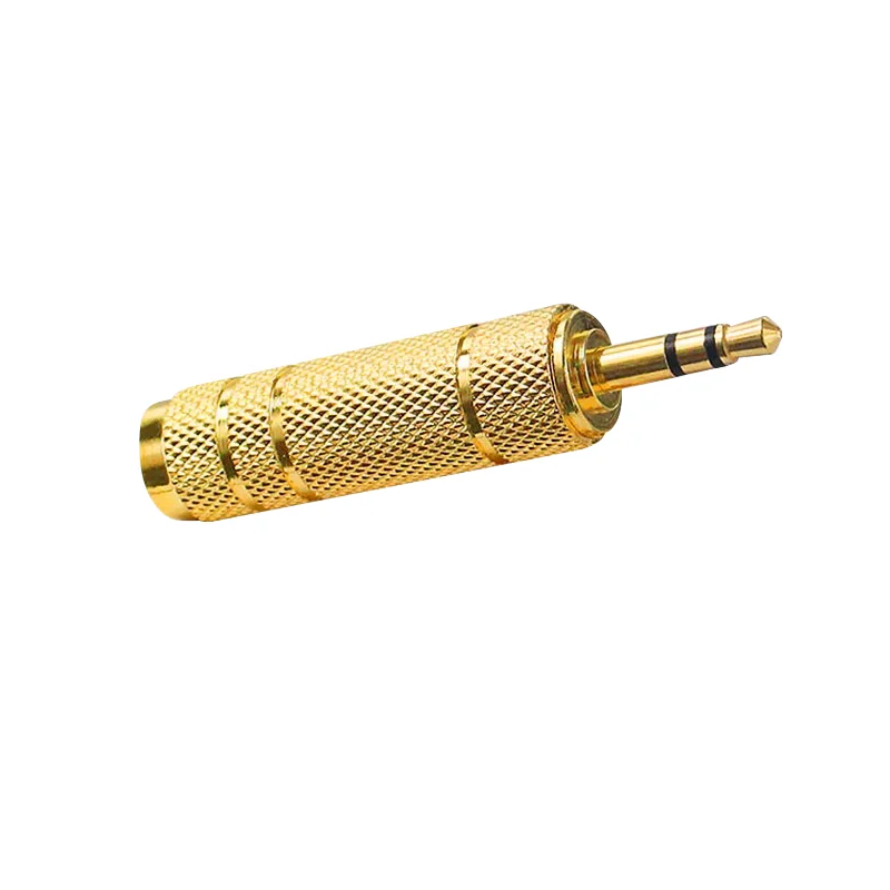 3.5mm to 6.35mm Headphone Plug 3 Pole Gold-Plated Jack Earphone Speaker Audio Adapter
3.5mm to 6.35mm Headphone Plug 3 Pole Gold-Plated Jack Earphone Speaker Audio Adapter