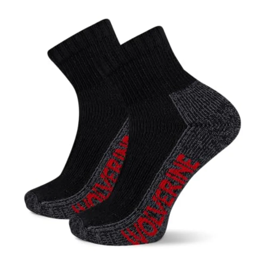 Wolverine Men's Steel Toe Cotton Work Boot Ankle Socks - 2 Pairs - Durable Cushioning
Wolverine Men's Steel Toe Cotton Work Boot Ankle Socks - 2 Pairs - Durable Cushioning