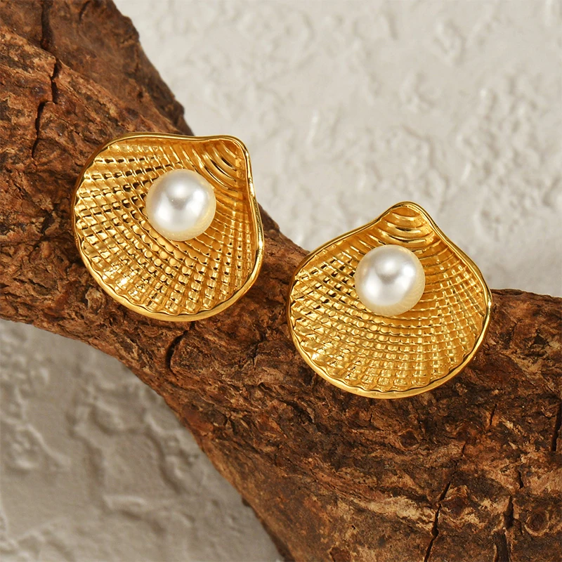 ROXI | Shell Pearl Earring for Women. Stainless Steel. Charms Ocean Wind Jewelry. 1Pair. New
ROXI | Shell Pearl Earring for Women. Stainless Steel. Charms Ocean Wind Jewelry. 1Pair. New