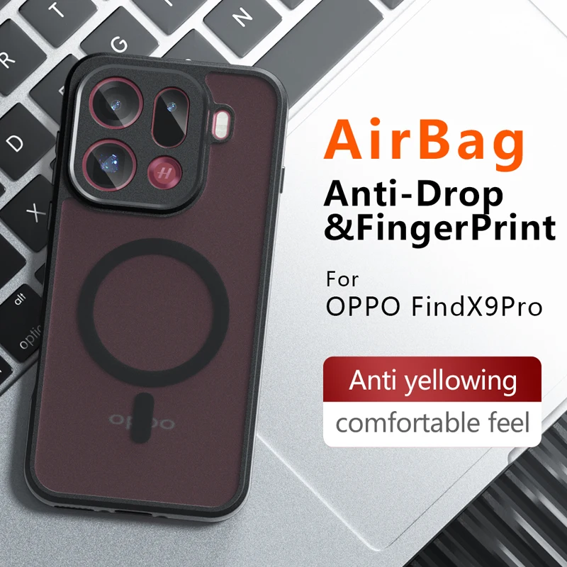 For OPPO Find X9 Pro X9 Case Shockproof Magnetic Matte PC+TPU Anti-fingerprint Translucent Cover for Find X 9
For OPPO Find X9 Pro X9 Case Shockproof Magnetic Matte PC+TPU Anti-fingerprint Translucent Cover for Find X 9