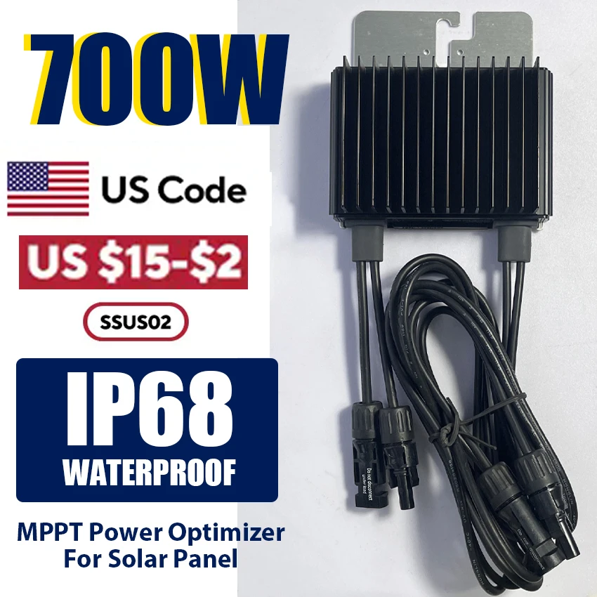 700W Solar Panel MPPT Power Optimizer Compatible for SOLAREDGE DC PV Solar Optimizer Energy Saving IP68 Waterproof DC 10-85V
700W Solar Panel MPPT Power Optimizer Compatible for SOLAREDGE DC PV Solar Optimizer Energy Saving IP68 Waterproof DC 10-85V