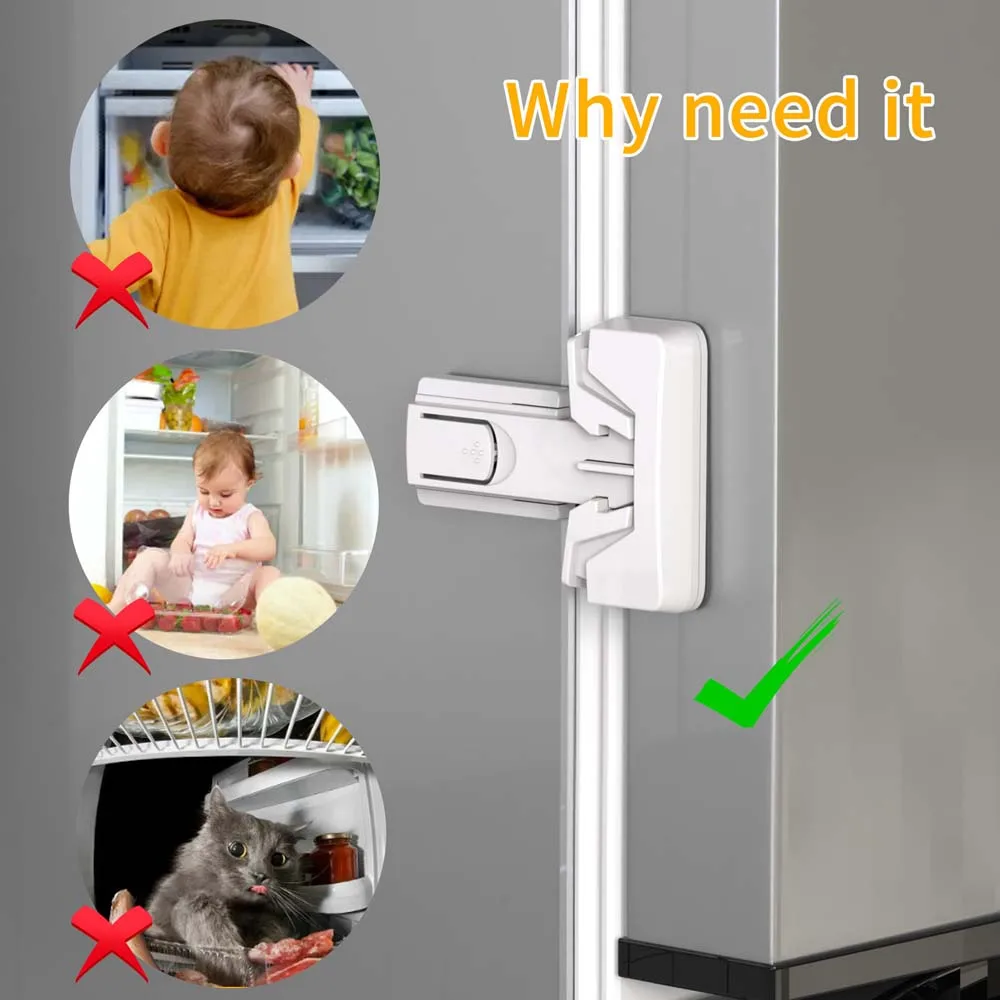 2pcs/set ABS Multi Functional Safety Locks Withstand 17KG Waterproof Baby Refrigerator Safety Lock Black White
2pcs/set ABS Multi Functional Safety Locks Withstand 17KG Waterproof Baby Refrigerator Safety Lock Black White