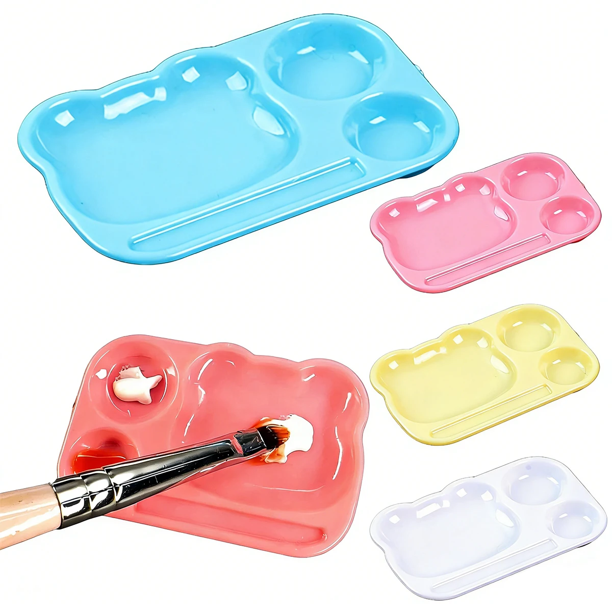 Мини-палитра для смешивания материалов для нейл-арта – Милый мультяшный многоразовый лоток для гель-лака, акриловой краски и DIY маникюра
Мини-палитра для смешивания материалов для нейл-арта – Милый мультяшный многоразовый лоток для гель-лака, акриловой краски и DIY маникюра