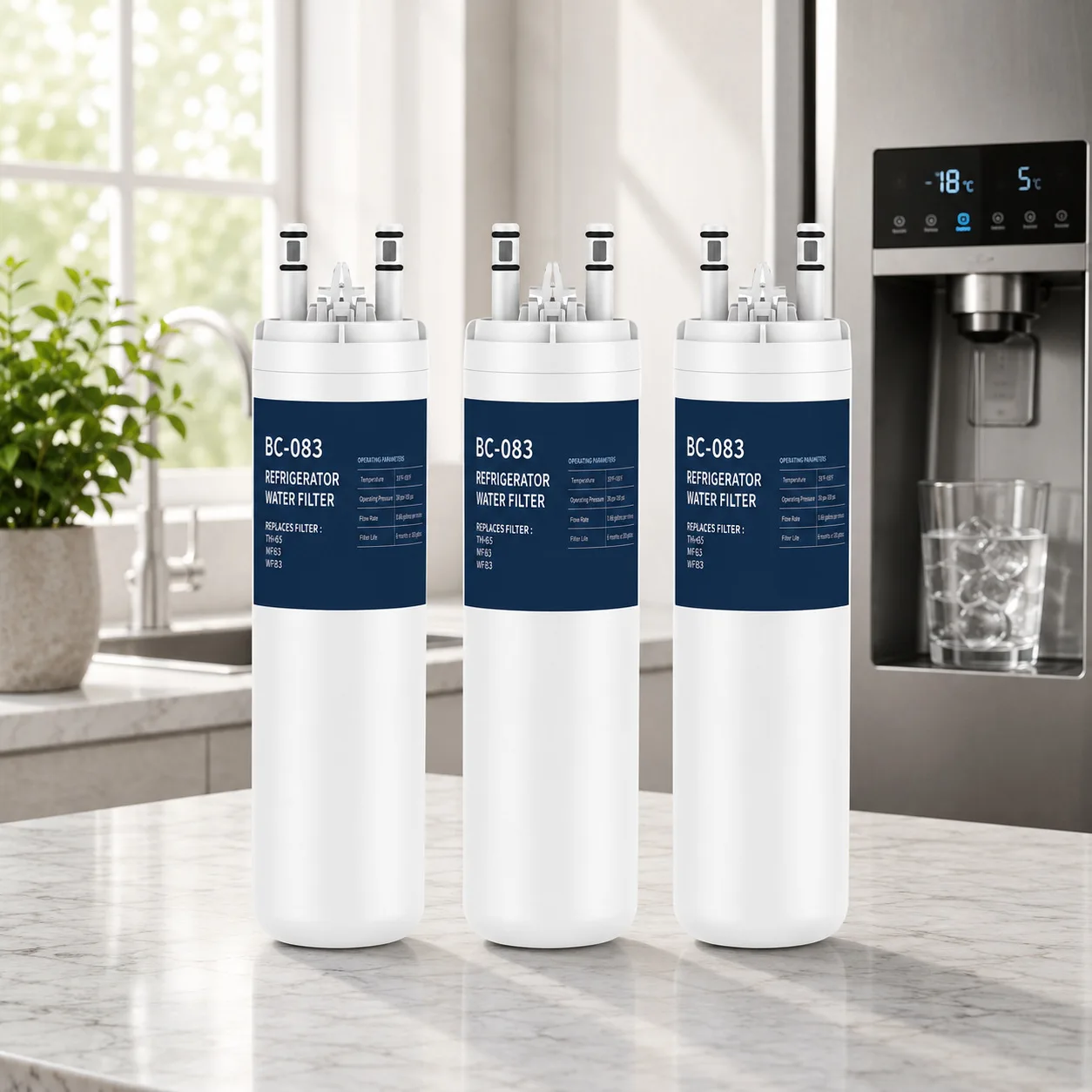 Refrigerator Filter Replacement 3-Pack for Frigidaire Fridges Fits 242017800 WF425 PS3412266 AP4567491 FFHS2322MS FFHS2611PF
Refrigerator Filter Replacement 3-Pack for Frigidaire Fridges Fits 242017800 WF425 PS3412266 AP4567491 FFHS2322MS FFHS2611PF