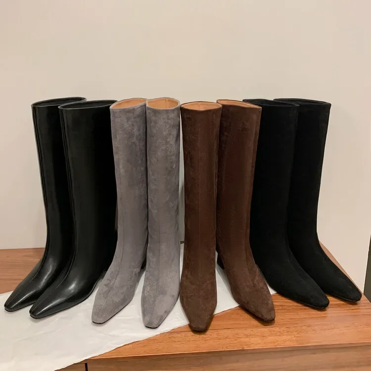Brand Design Classic Square Head And Knee Boots Retro Pointed Suede Custom Sleeve Knight Boots Casual Sexy Women's Boots
Brand Design Classic Square Head And Knee Boots Retro Pointed Suede Custom Sleeve Knight Boots Casual Sexy Women's Boots