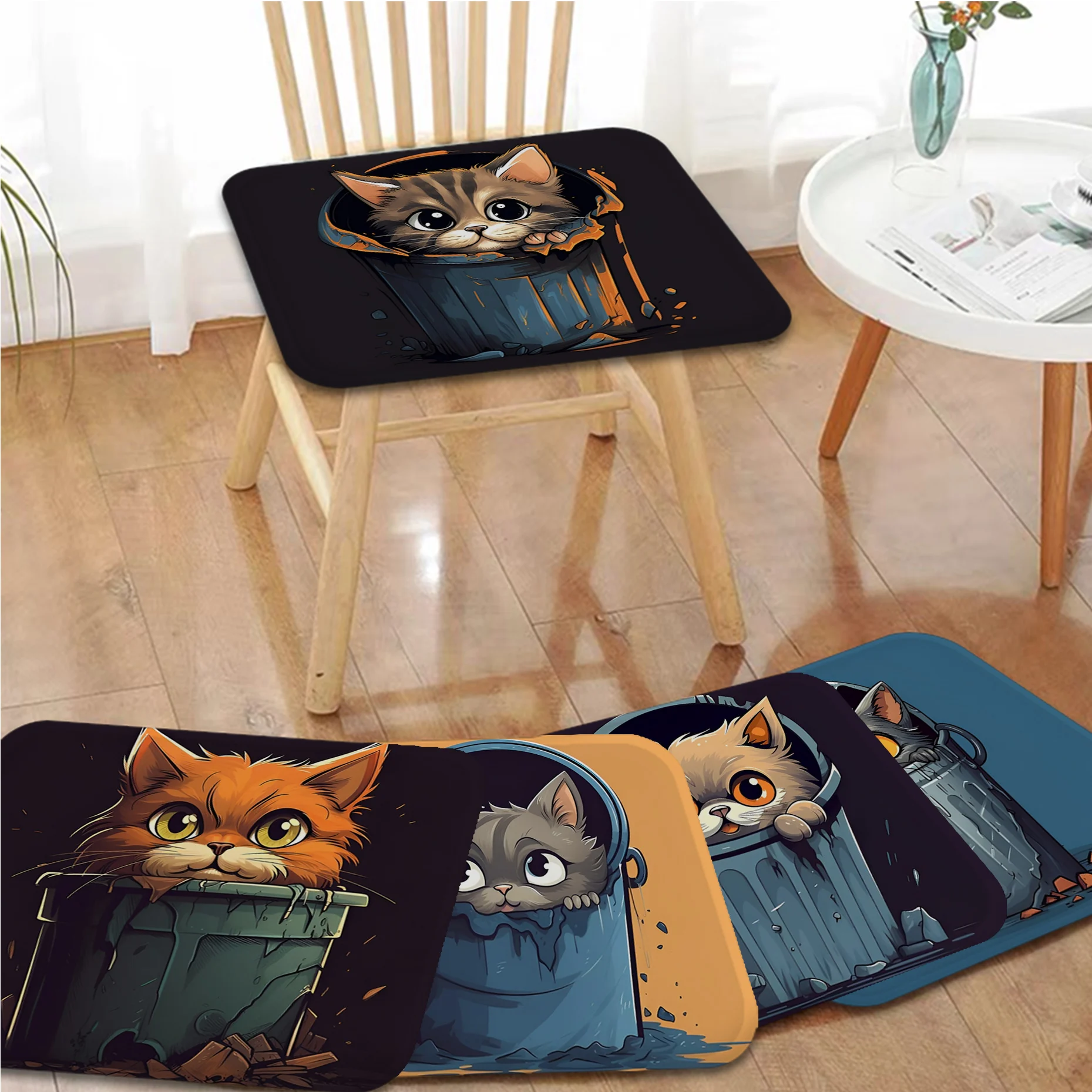 Trash Cat Tie Rope Fabric Cushion Non-slip Living Room Sofa Decor Students Stool Tatami Office Sofa Cushion
Trash Cat Tie Rope Fabric Cushion Non-slip Living Room Sofa Decor Students Stool Tatami Office Sofa Cushion