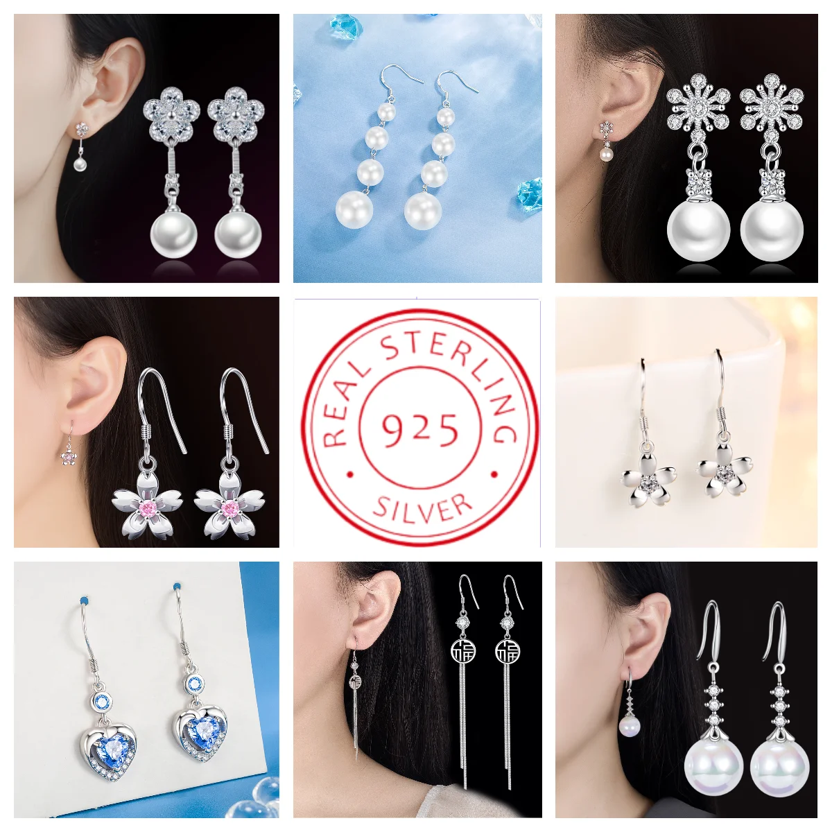 НОВЫЕ ювелирные изделия из стерлингового серебра 925 пробы, женские модные милые крошечные серьги-гвоздики с прозрачным кристаллом CZ, подарок для девочек-подростков, леди 
НОВЫЕ ювелирные изделия из стерлингового серебра 925 пробы, женские модные милые крошечные серьги-гвоздики с прозрачным кристаллом CZ, подарок для девочек-подростков, леди